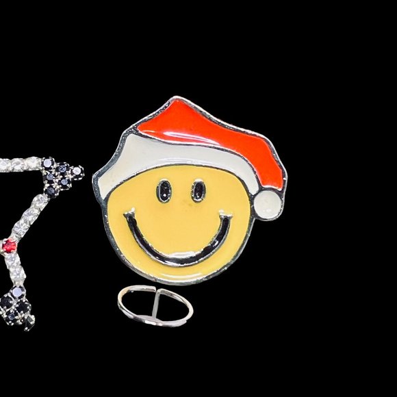 Lot of 5 Vintage Christmas Brooches/Pins (4772) - Picture 4 of 7